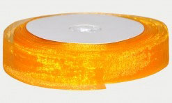 Oranža organzas lenta 2,5cm x45m (OL 3.4)